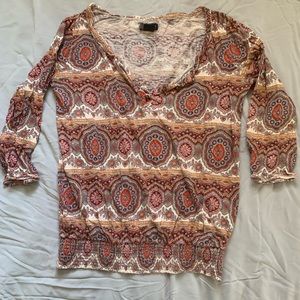 Lucky Paisley top, size xs